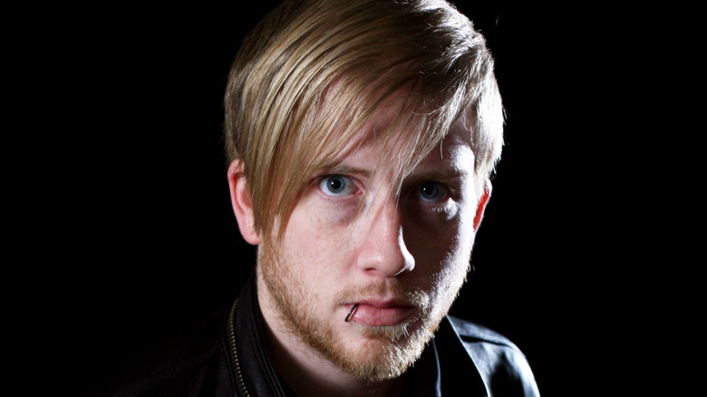 Bob Bryar of My Chemical Romance staring at camera