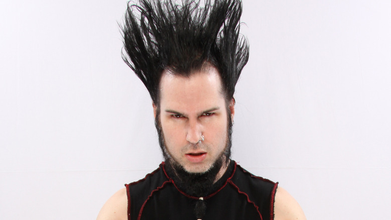Wayne Static of Static-X with high hair
