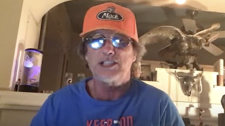 Johnny Hardwick mack truck hat in YouTube Video