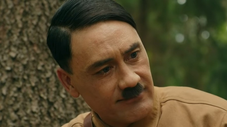 Taika Waititi as Hitler head tilt