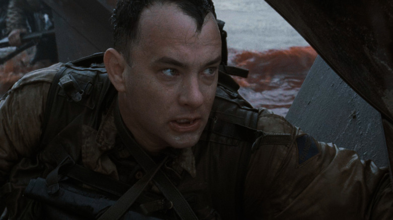 Tom Hanks as Captain Miller in Saving Private Ryan