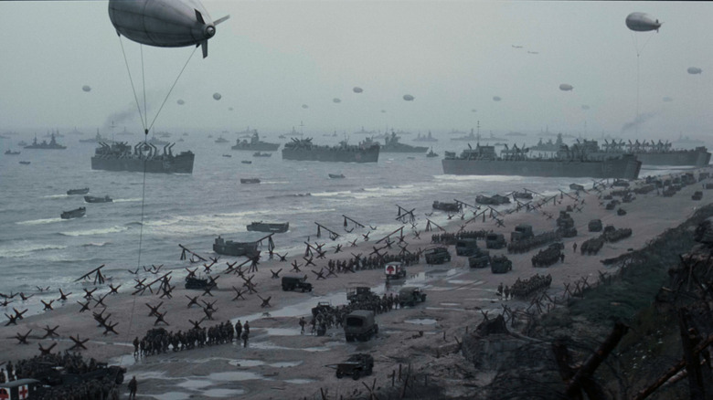 Omaha Beach overhead view, Saving Private Ryan
