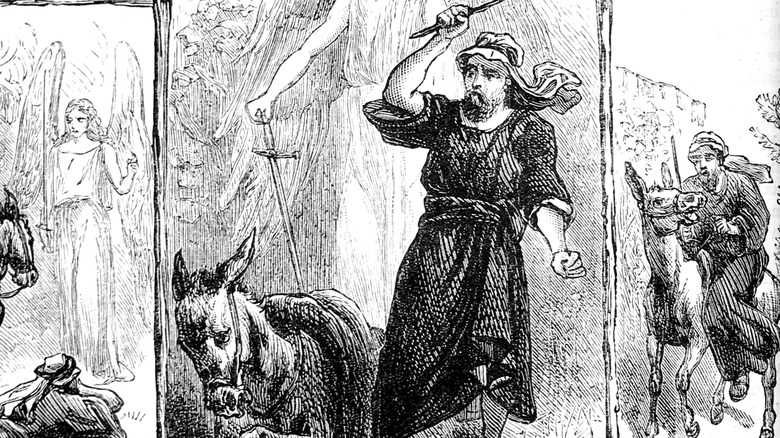 Balaam and his donkey