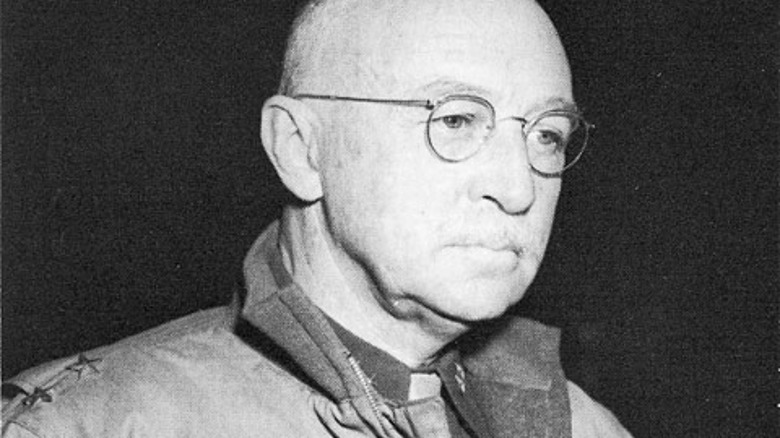 John P. Lucas glasses looking forward