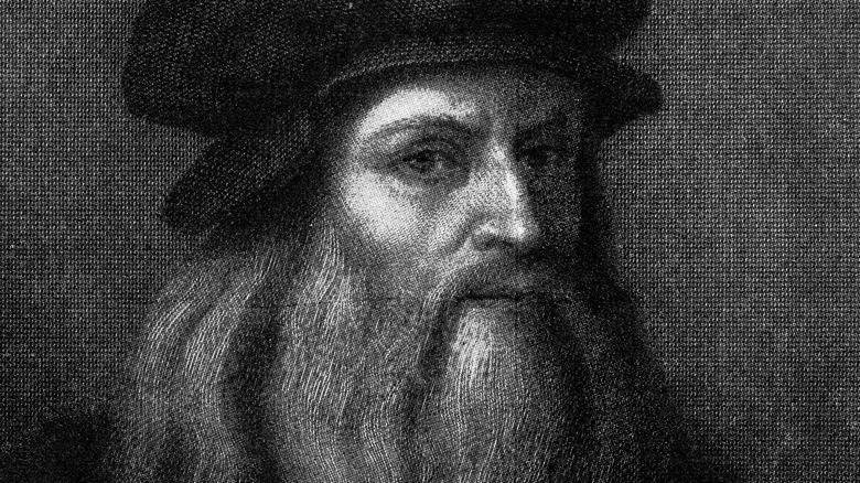 Leonardo da Vinci black and white