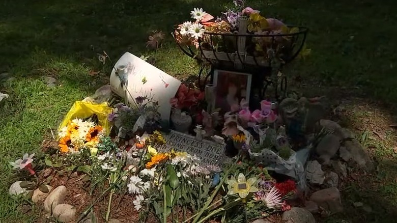 Dawn Olanick grave with flowers