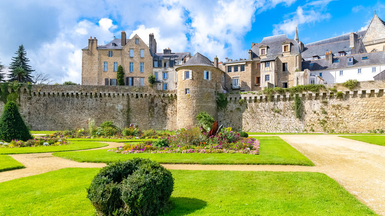 Sun shining in Vannes, France