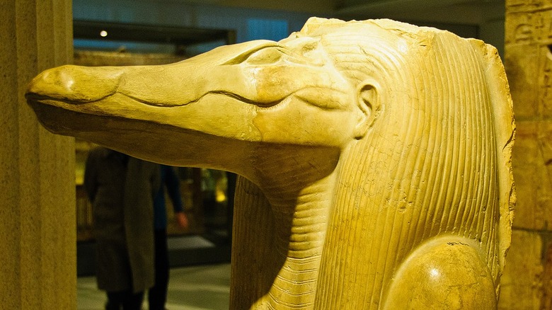 bust of the crocodile god Sobek