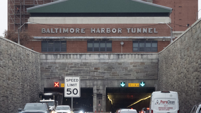 entry to Baltimore Harbor Tunnel