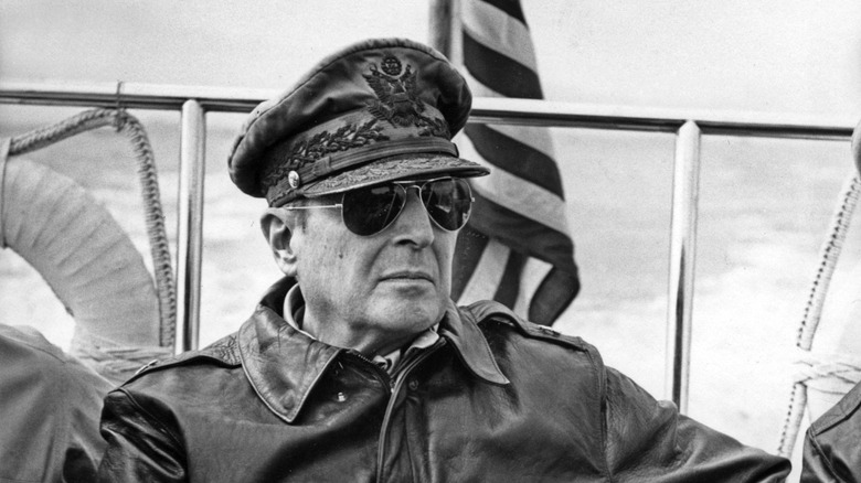 A photo of American general Douglas MacArthur