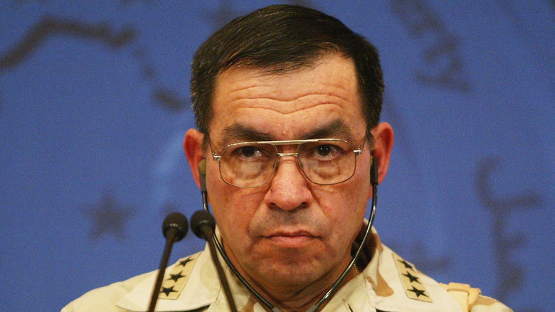 A close-up of U.S. General Ricardo Sanchez