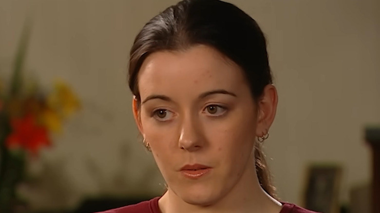 Screenshot of an adult Natasha Ryan giving interview to 60 Minutes Australia.