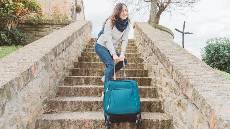 Woman with luggage