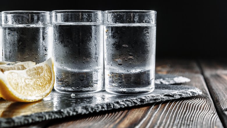 Shots of vodka