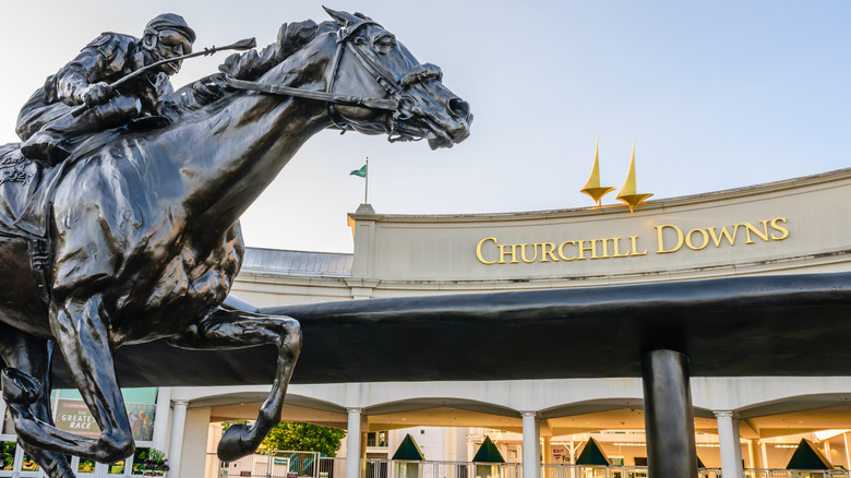 Statue at Churchill Downs