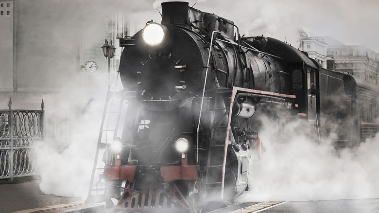 vintage steam locomotive