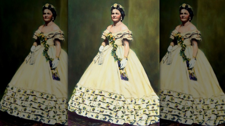 Mary Todd Lincoln, 1882 photo, colorized
