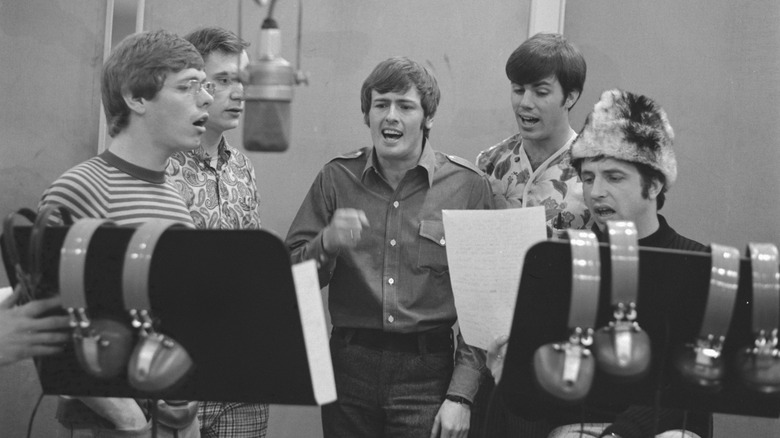 The Association singing during recording session