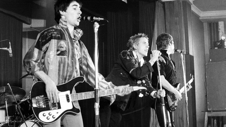 Sex Pistols performing onstage