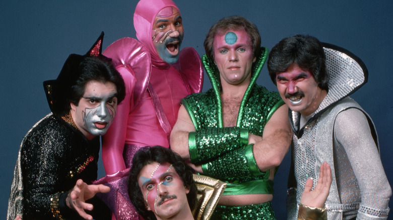 Musicians from Meco band dressed in sci-fi outfits