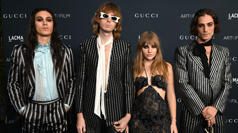 Maneskin looking serious
