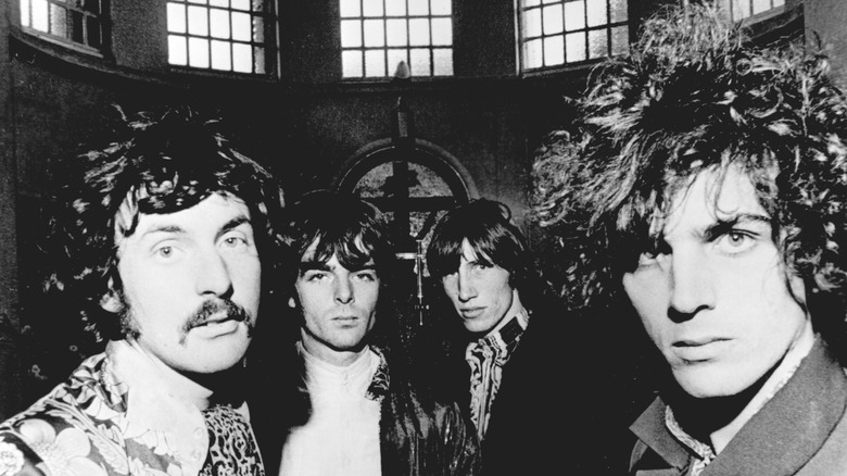Members of early pink Floyd with Syd Barrett