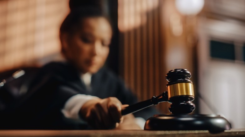 judge with gavel