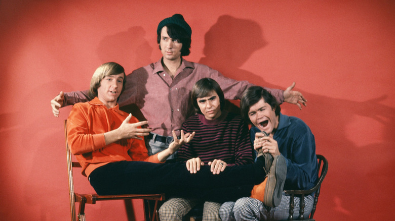 The Monkees clowning for the camera (1960s)