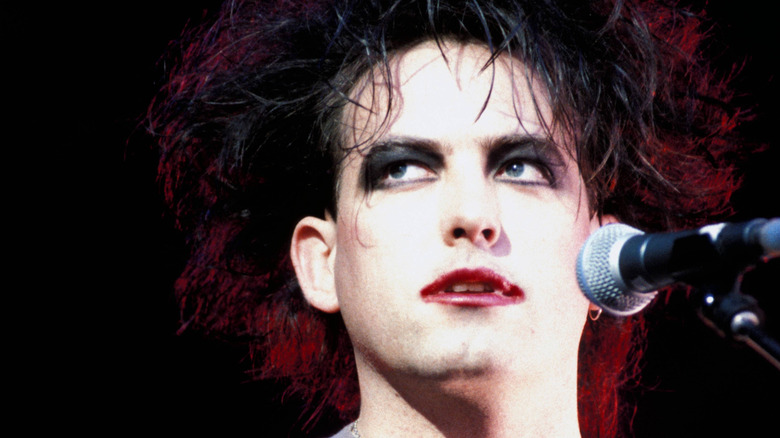 Close up of Robert Smith from The Cure