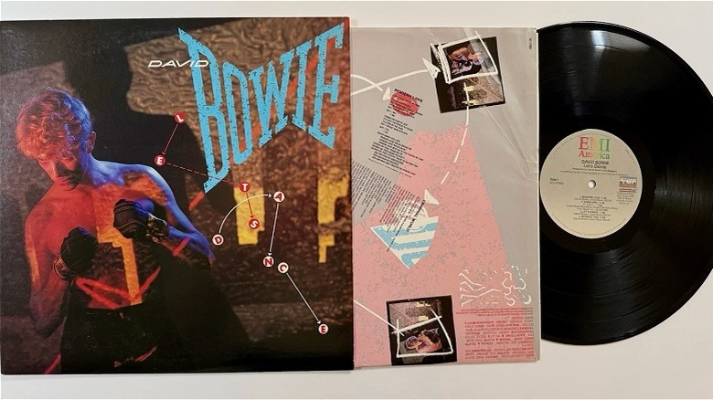David Bowie Let's Dance album pulled out of sleeve