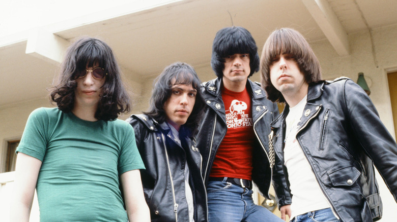The Ramones posing for a photo