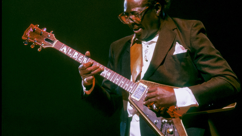 Albert King playing a Flying V live