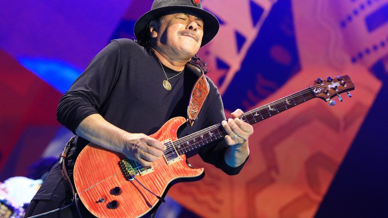 Carlos Santana playing a Paul Reed Smith live