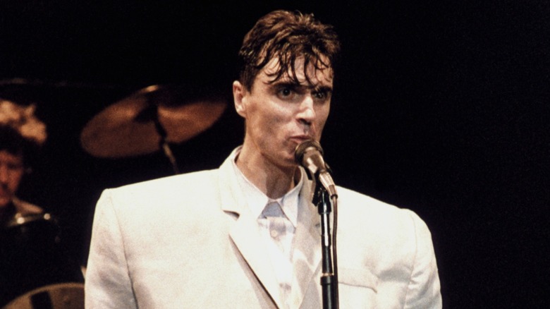 David Byrne in his oversized suit