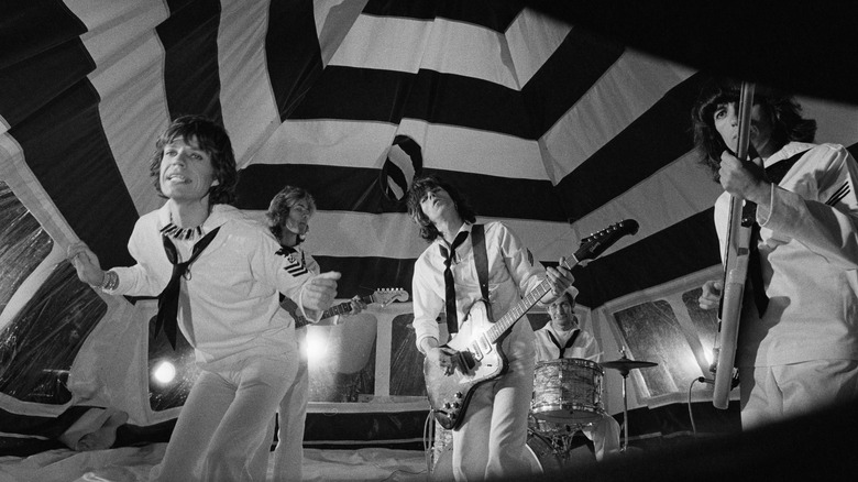 Rolling Stones recording music video