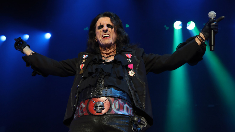 Alice Cooper performing in concert