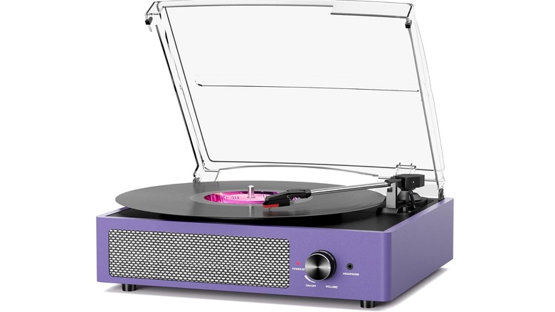 Cotsoco's portable vinyl record player
