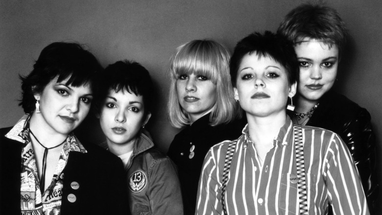 The Go-Go's posing in the 1980s