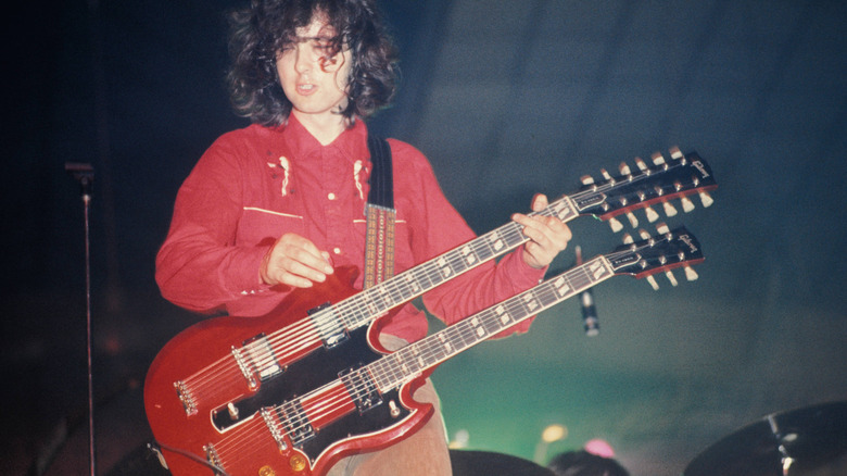 Jimmy Page playing a Gibson EDS-1275