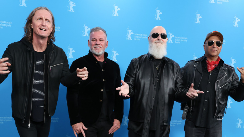 judas priest posing at documentary screening in 2026