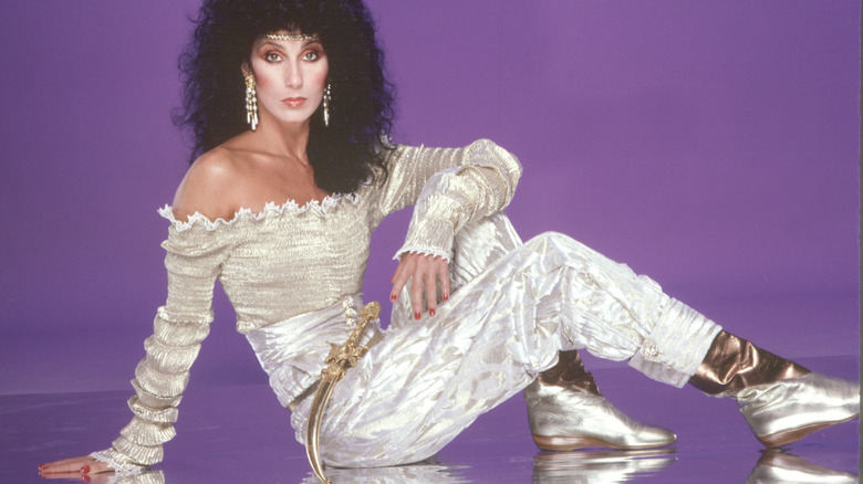 cher in a studio portrait, 1981