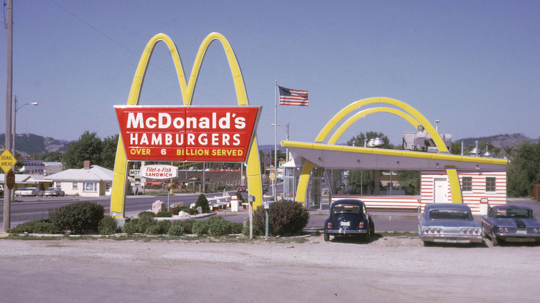 McDonald's restaurant in the 1970s
