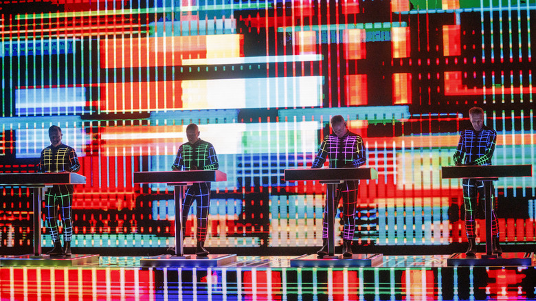 Kraftwerk light show on stage