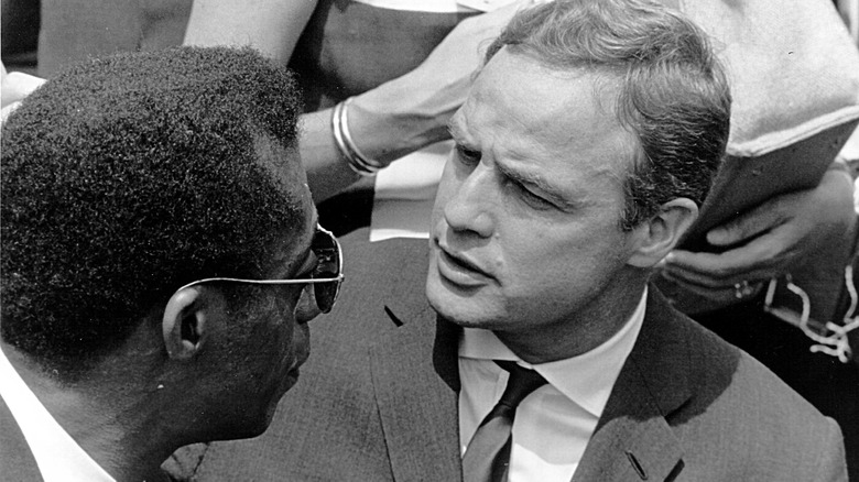 James Baldwin and Marlon Brando, 1963