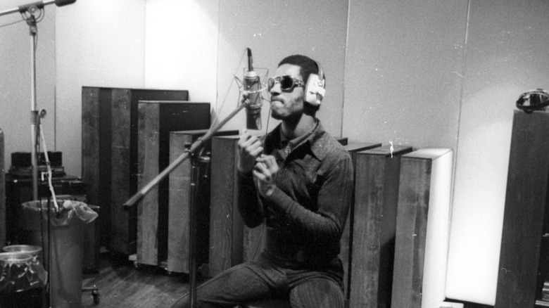 Stevie Wonder recording at Electric Lady