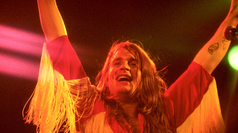 Ozzy Osbourne perforning in 1970