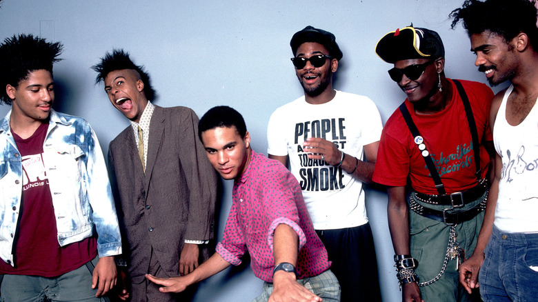 Fishbone posing in the 1980s