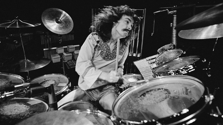 Neil Peart playing drums