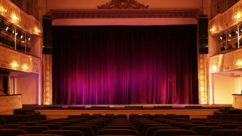 Empty stage at beautiful playhouse
