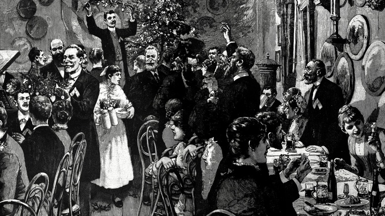 Guy painting a wall red